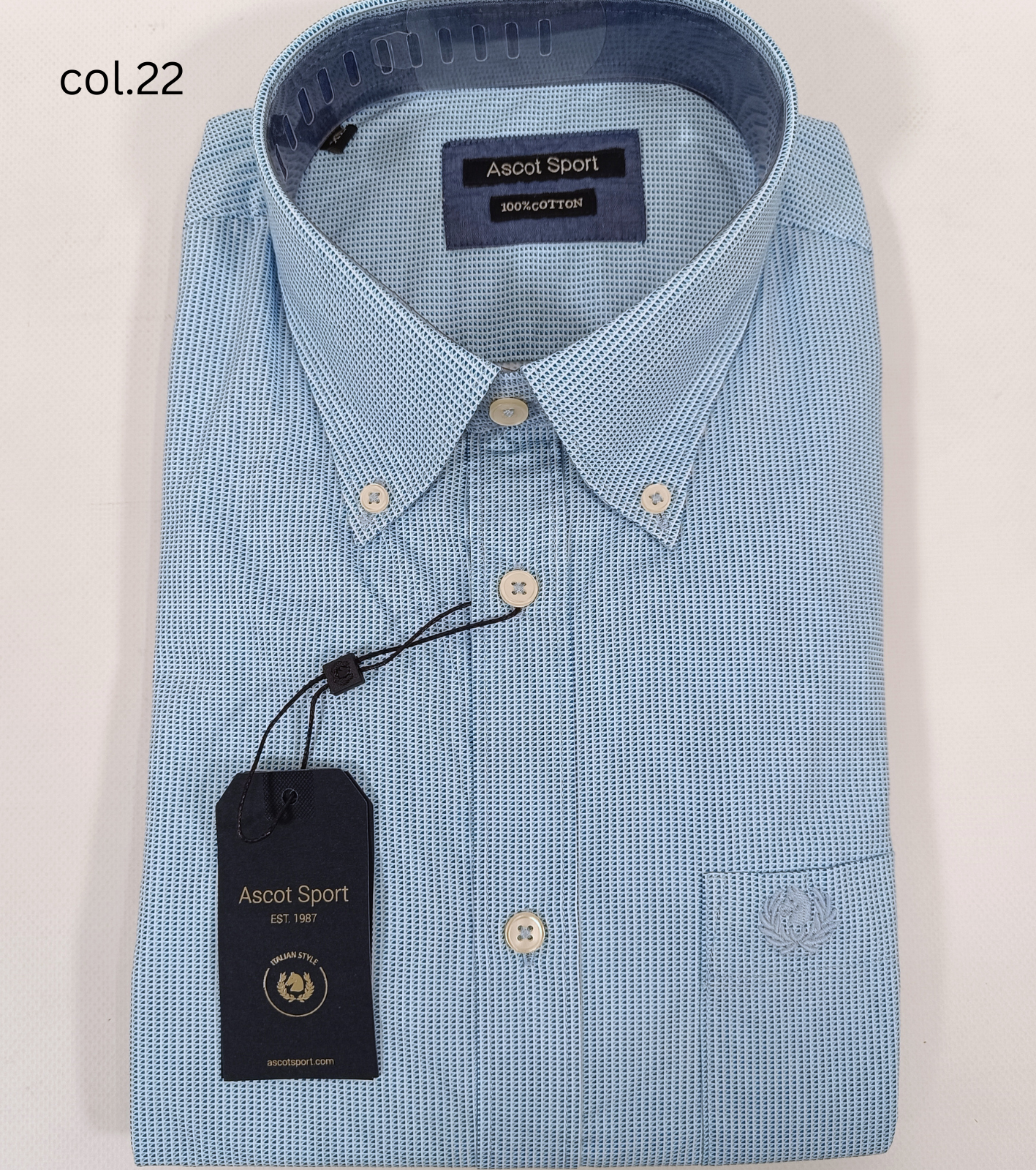 MEN'S SHIRT S/L 15573 212 Tellini S.r.l. Wholesale Clothing