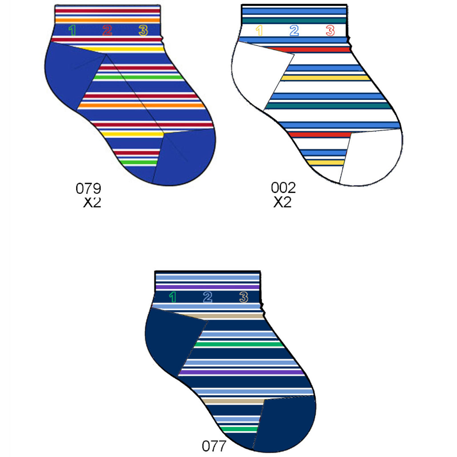 BOY'S SHORT SOCKS 3/314 Tellini S.r.l. Wholesale Clothing