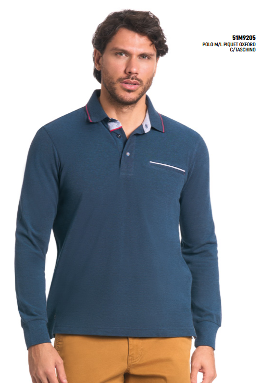 MEN'S SHAPED POLO SHIRT M/L 51M9205C Tellini S.r.l. Wholesale Clothing