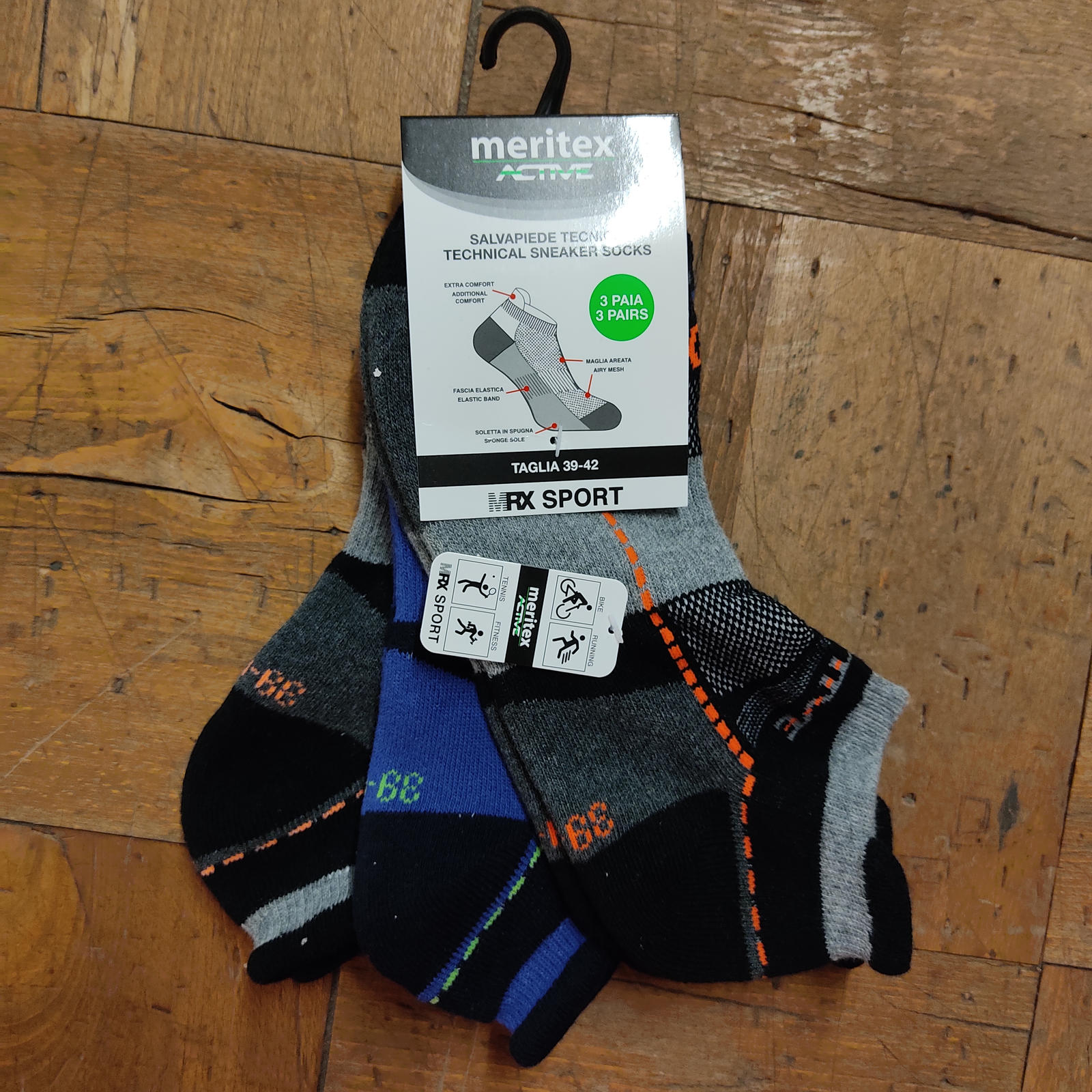 TRIO MEN'S SOCKS 672 Tellini S.r.l. Wholesale Clothing