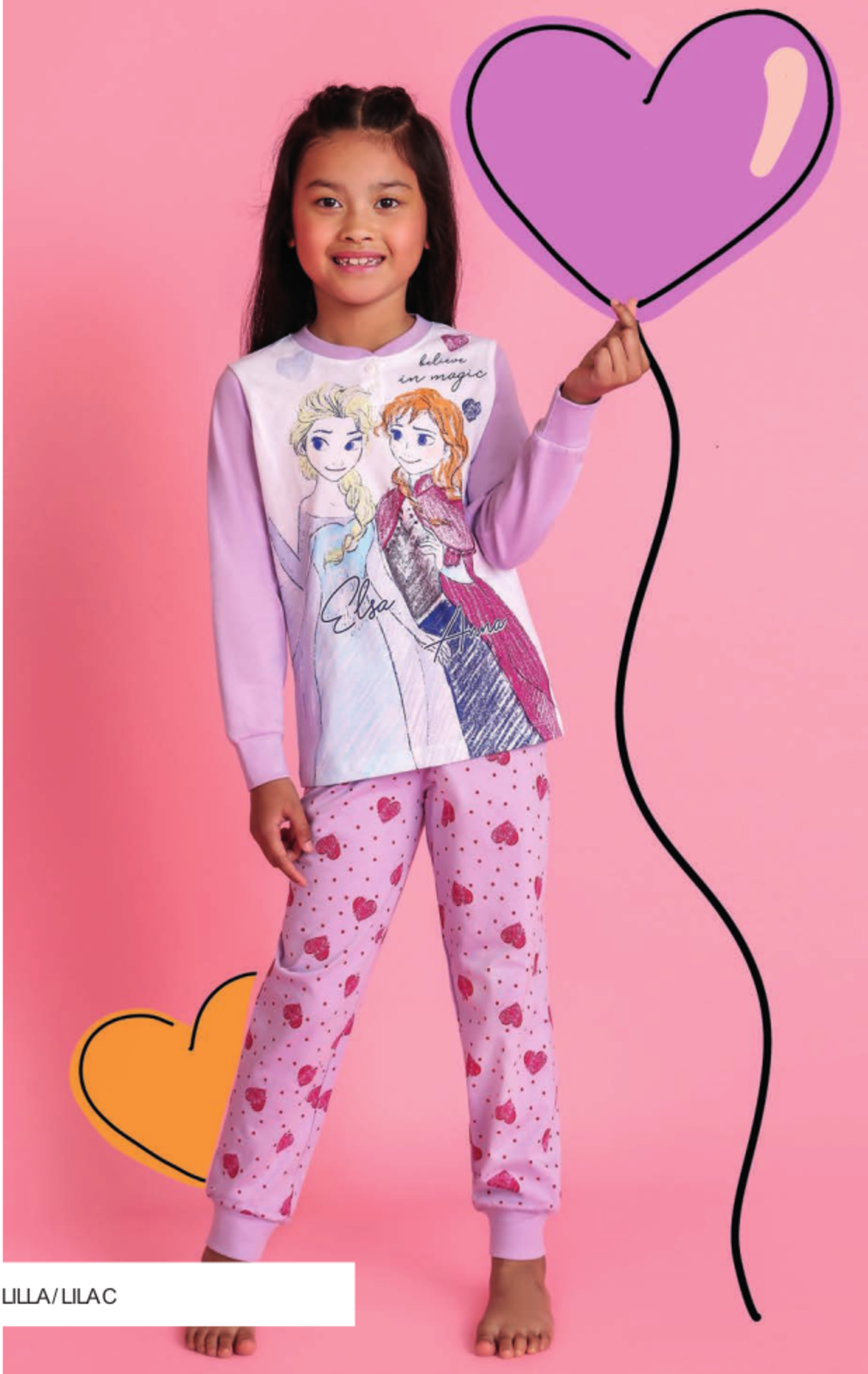 GIRL'S S/L PAJAMAS DY50E7259 Tellini S.r.l. Wholesale Clothing