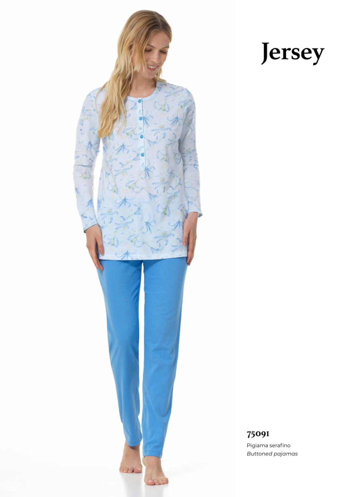 WOMEN'S SERAFINO PAJAMAS S/L LQ175091 Tellini S.r.l. Wholesale Clothing