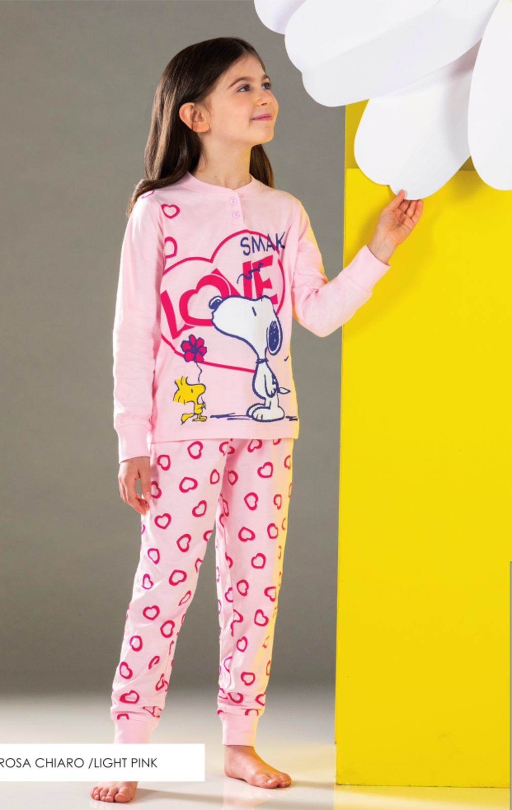 PIGIAMA BAMBINA M/L SN50P9037 Tellini S.r.l. Ingrosso Abbigliamento