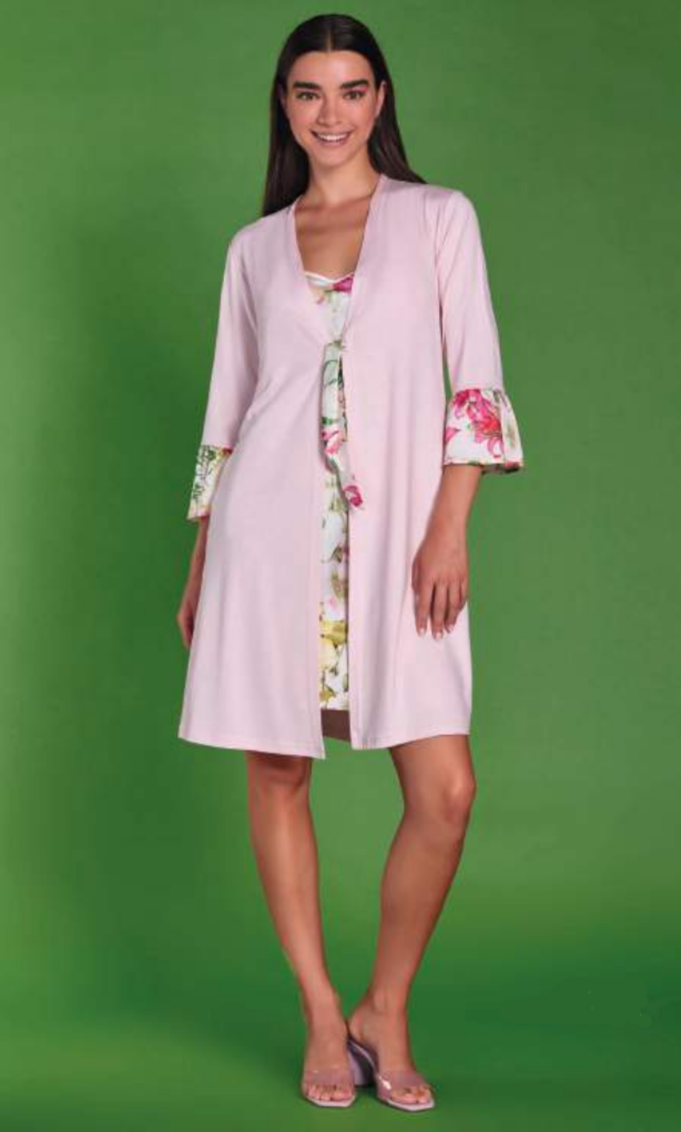 WOMEN'S DRESSING GOWN 9588 Tellini S.r.l. Wholesale Clothing