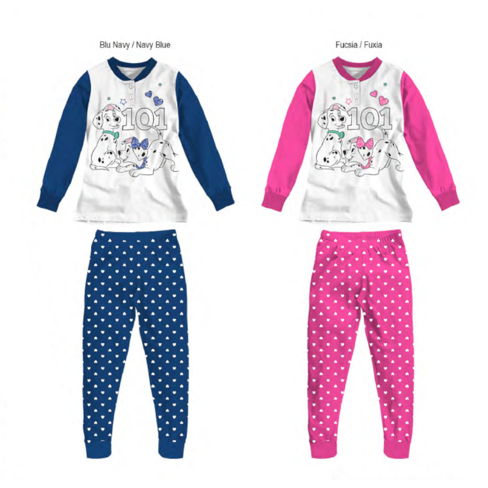 GIRL'S PAJAMA M/L DY50A2815 Tellini S.r.l. Wholesale Clothing