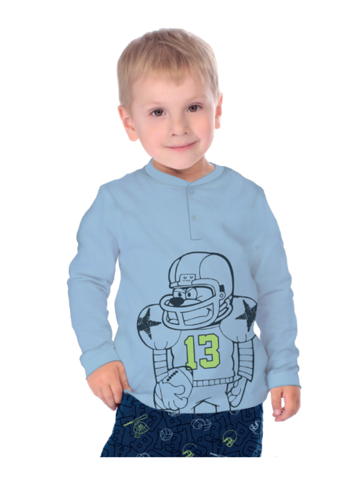 BOY'S PAJAMA M/L GP4014 Tellini S.r.l. Wholesale Clothing