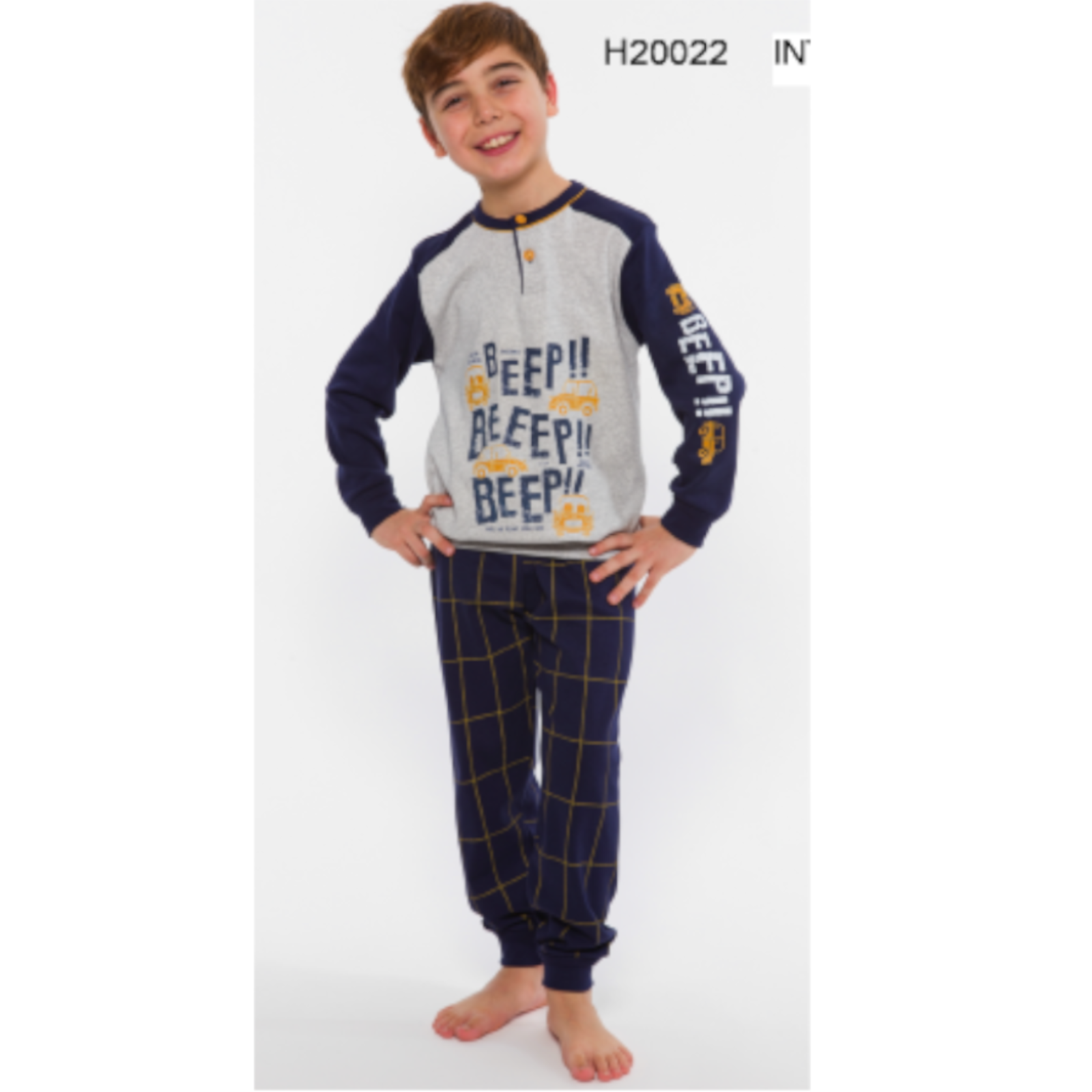 BOY'S PAJAMA M/L H30022 Tellini S.r.l. Wholesale Clothing