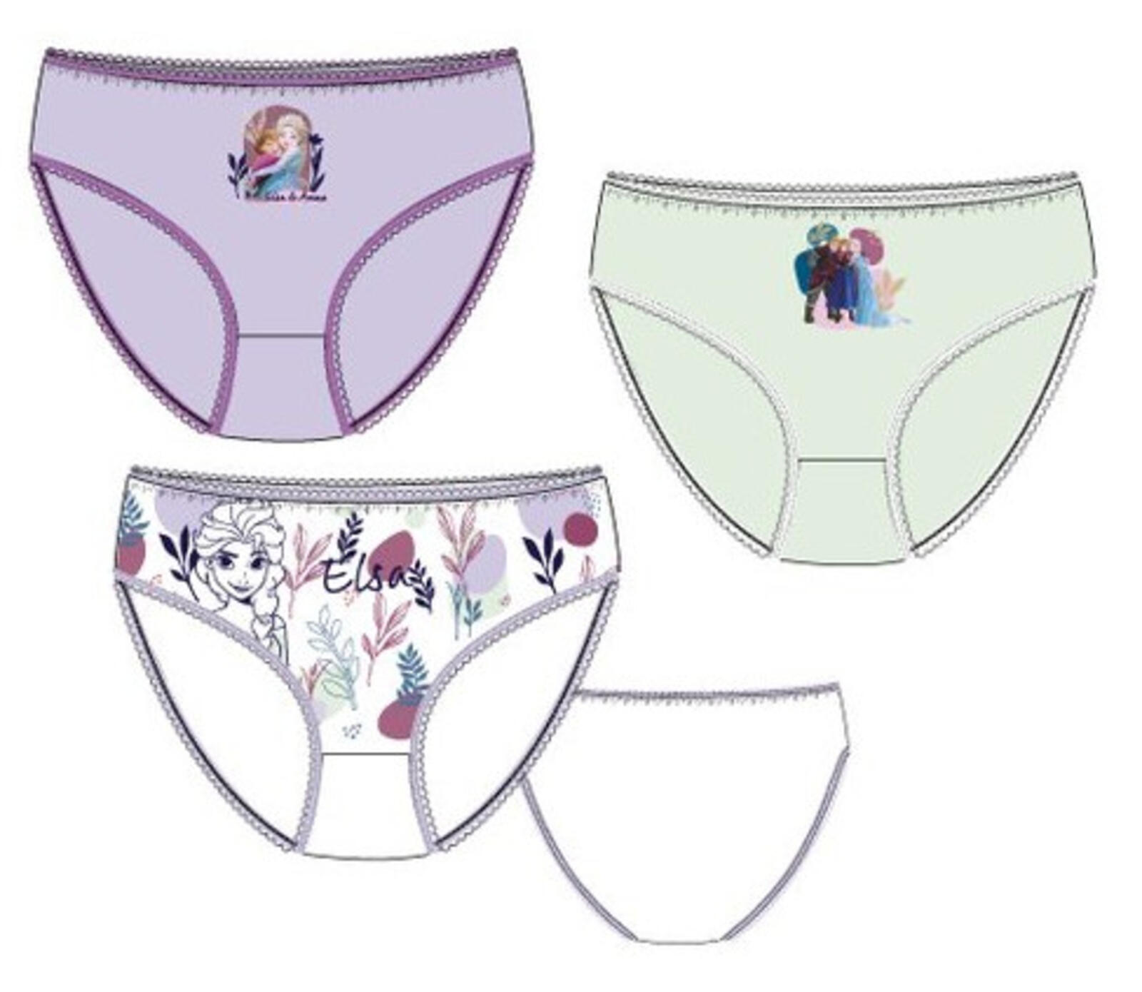 GIRL'S TRIS BRIEFS HW3008 Tellini S.r.l. Wholesale Clothing