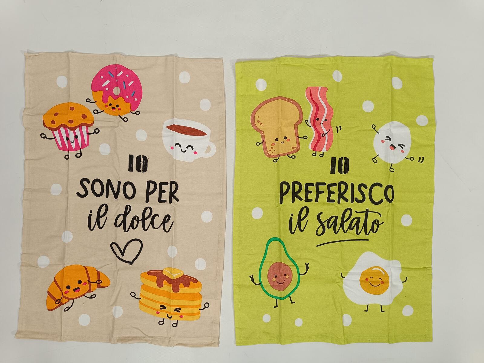 MIAMI 2-PIECE DISH TOWEL SET 50X70 Tellini S.r.l. Wholesale Clothing