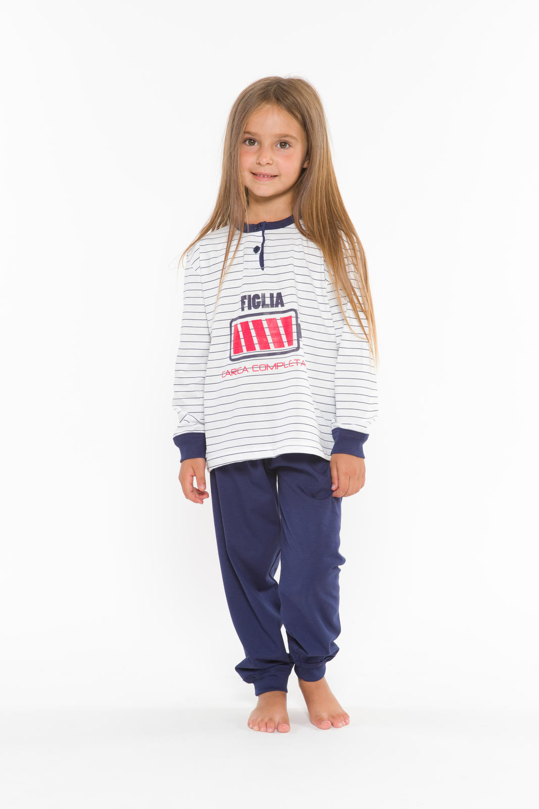 GIRL'S PAJAMA M/L L30015 Tellini S.r.l. Wholesale Clothing