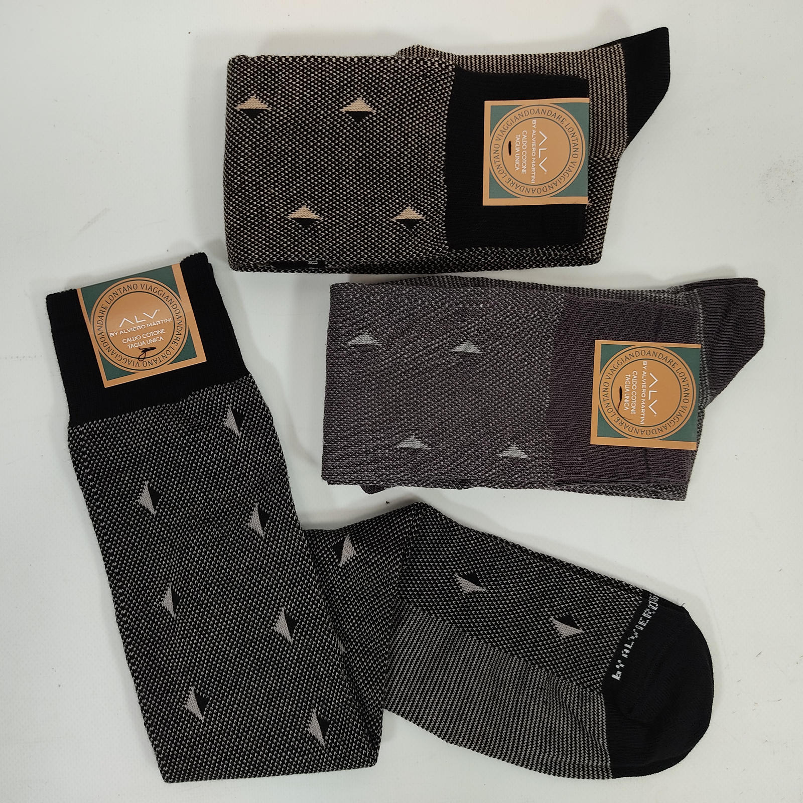 TRIS LONG MAN SOCKS ALV001L Tellini S.r.l. Wholesale Clothing