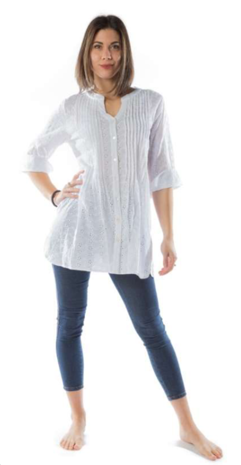 WOMEN'S 3/4M MINT SHIRT Tellini S.r.l. Wholesale Clothing