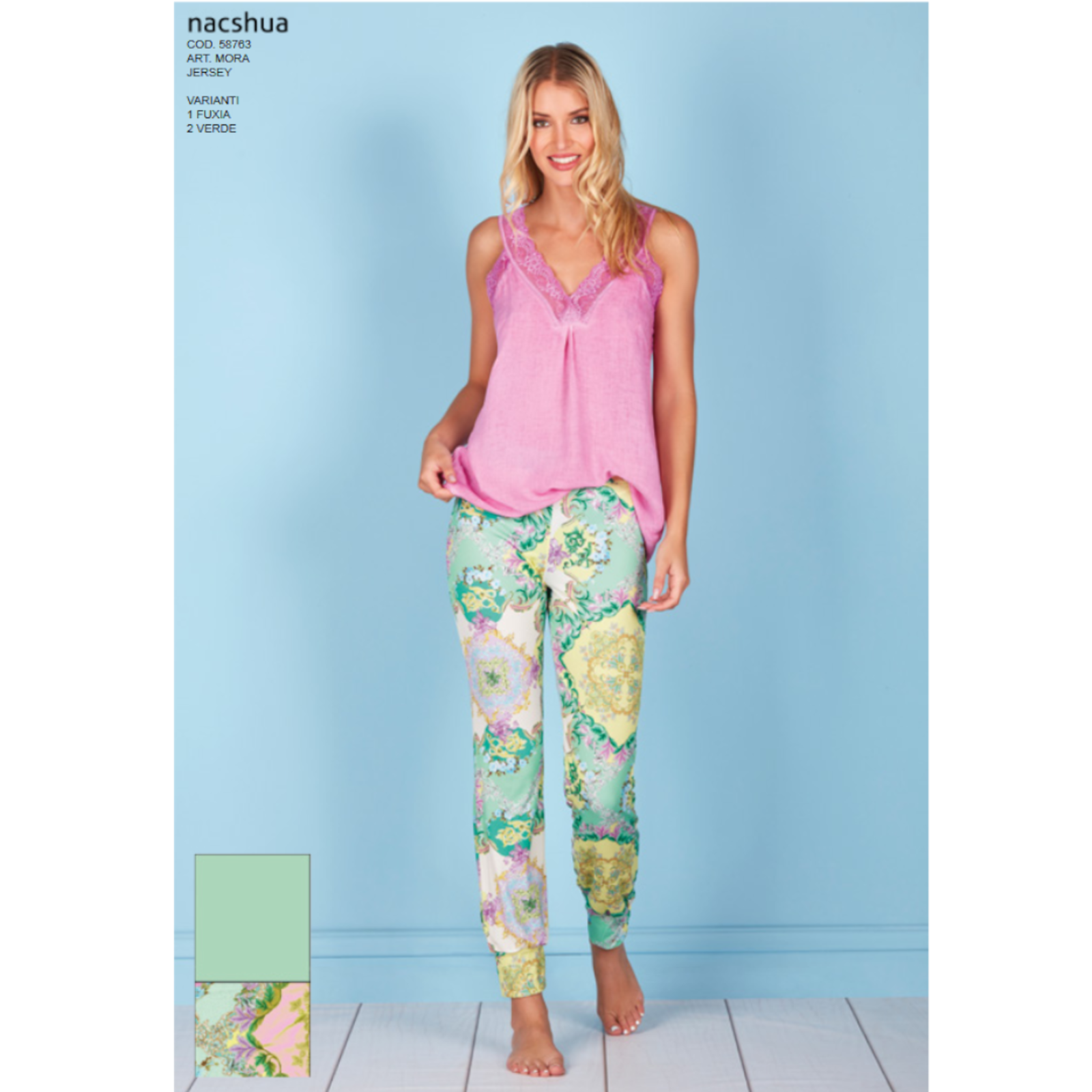 WOMEN'S PAJAMAS S/S MORA Tellini S.r.l. Wholesale Clothing