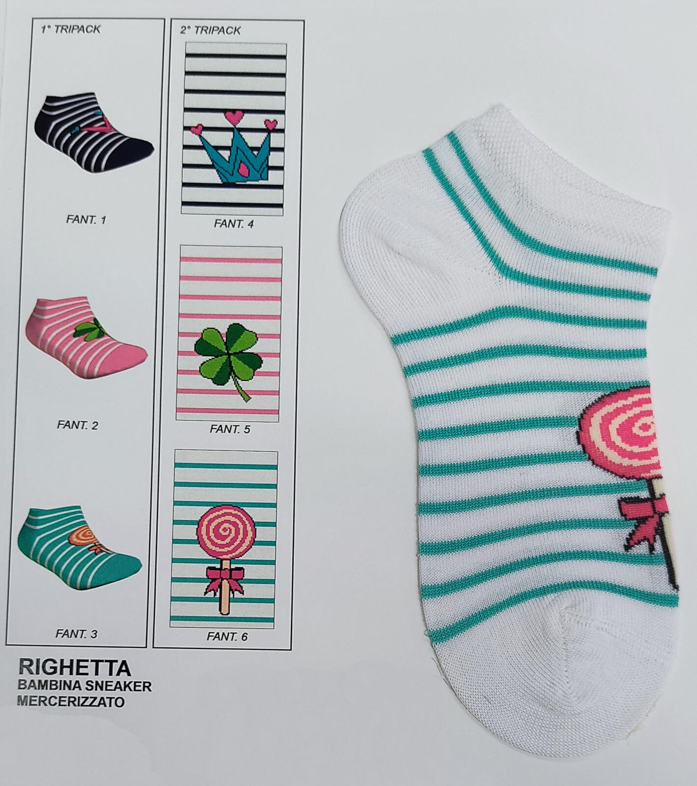 RIGHETTA GIRL SNEAKERS SOCK Tellini S.r.l. Wholesale Clothing