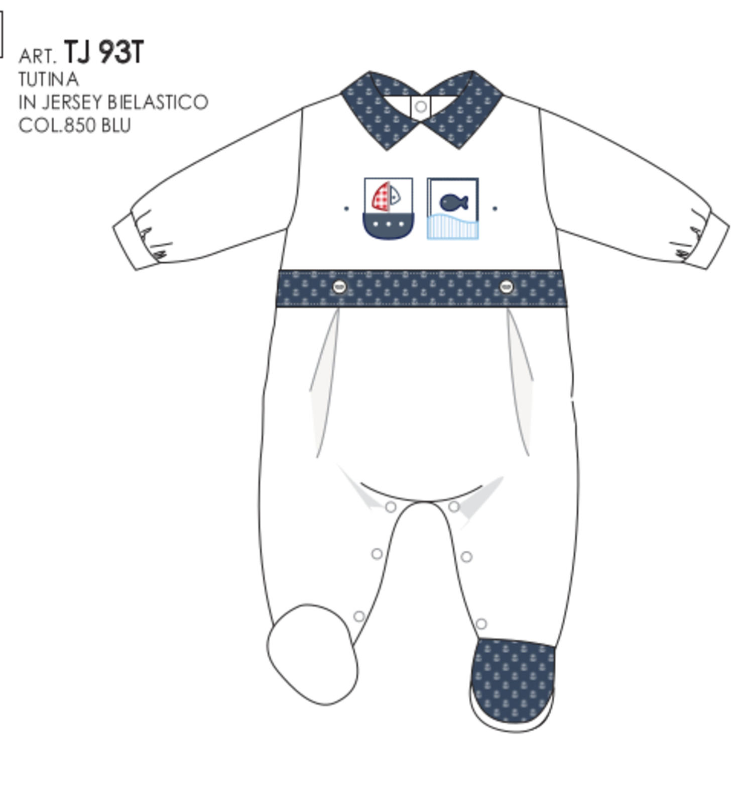 BABYGROW TJ93T Tellini S.r.l. Wholesale Clothing