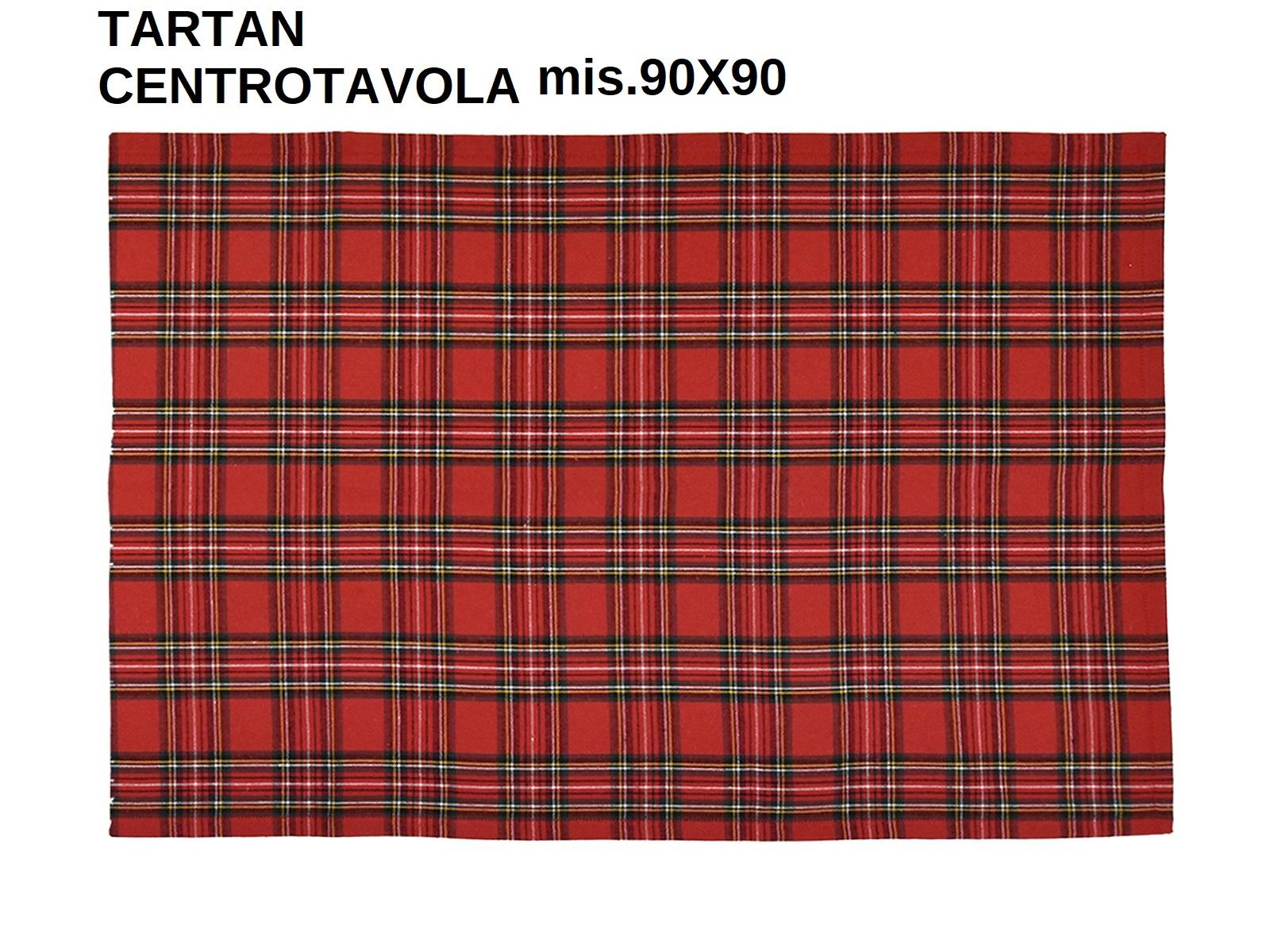 CENTER TABLE RUNNER TARTAN 90X90 Tellini S.r.l. Wholesale Clothing