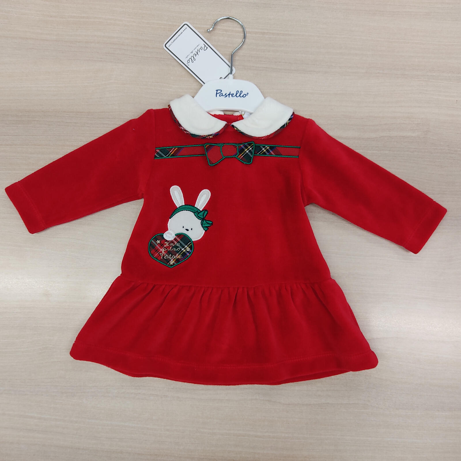 NEWBORN CHRISTMAS DRESS VM53AB Tellini S.r.l. Wholesale Clothing