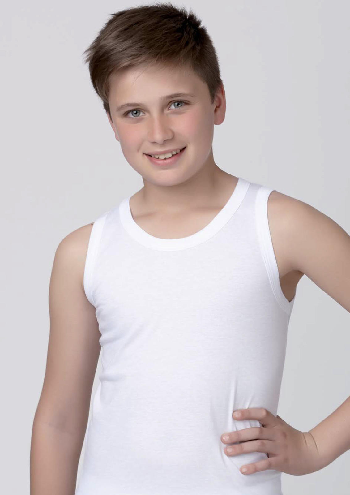 BOY'S/JUNIOR TANK TOP ET4102 Tellini S.r.l. Wholesale Clothing