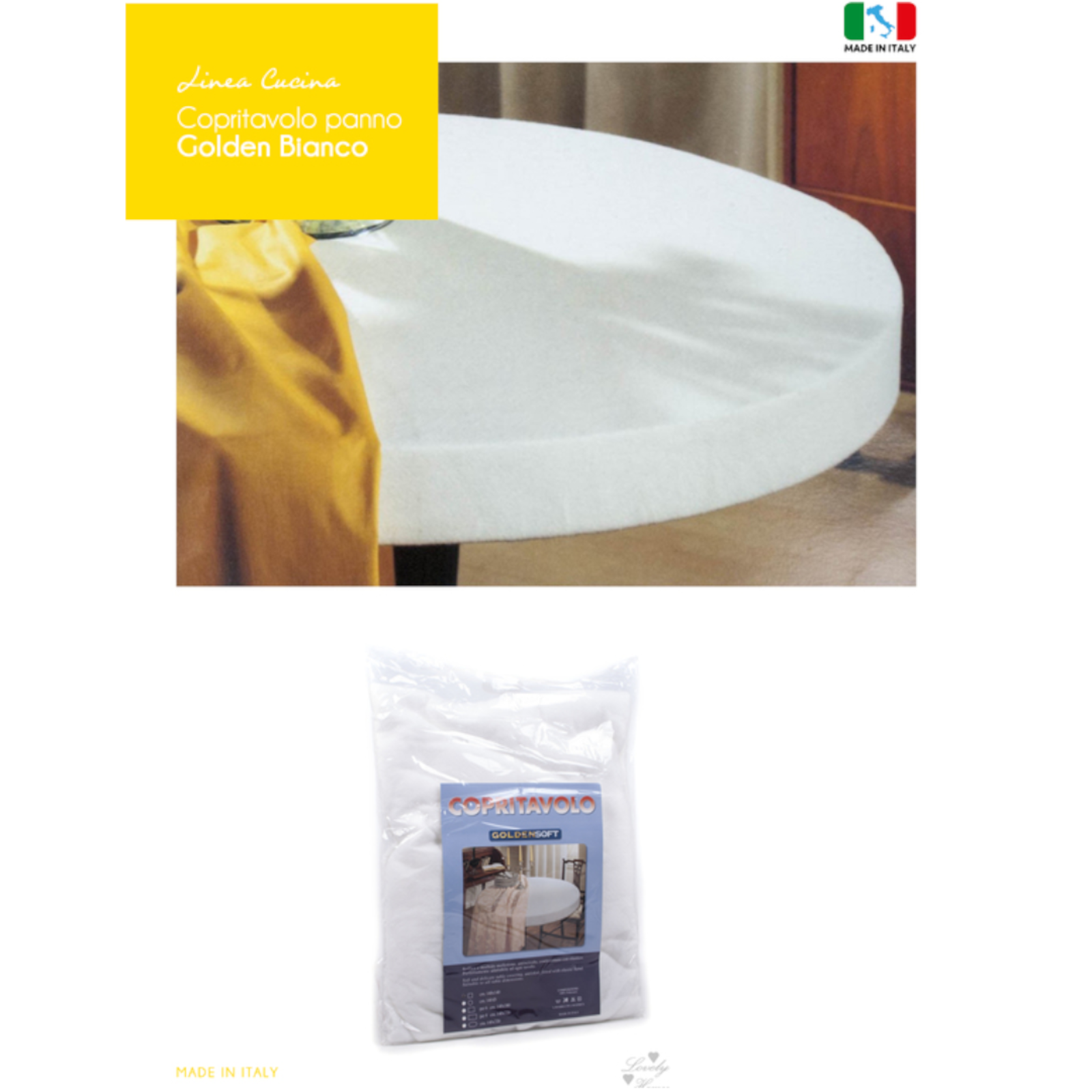 TABLE PAD GOLD BCO 140RT - TELLINI S.r.l. ESHOP