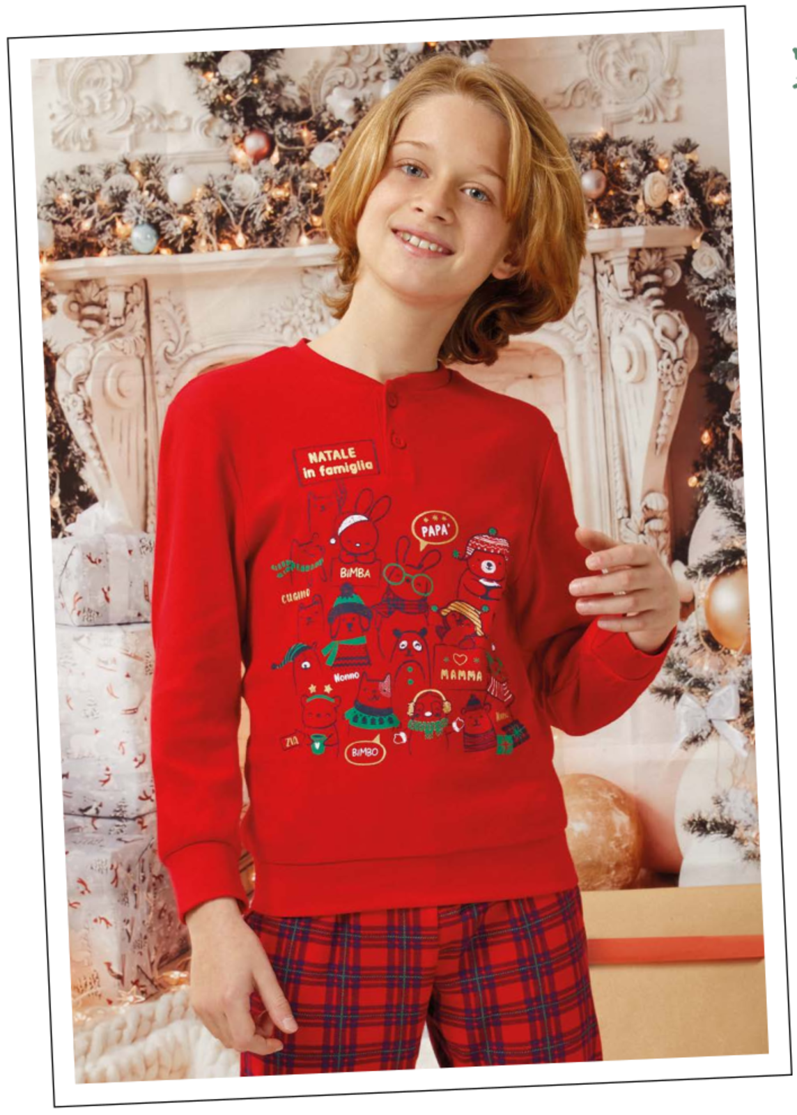 CHILDREN'S CHRISTMAS PAJAMAS S/L GP4091 Tellini S.r.l. Wholesale Clothing