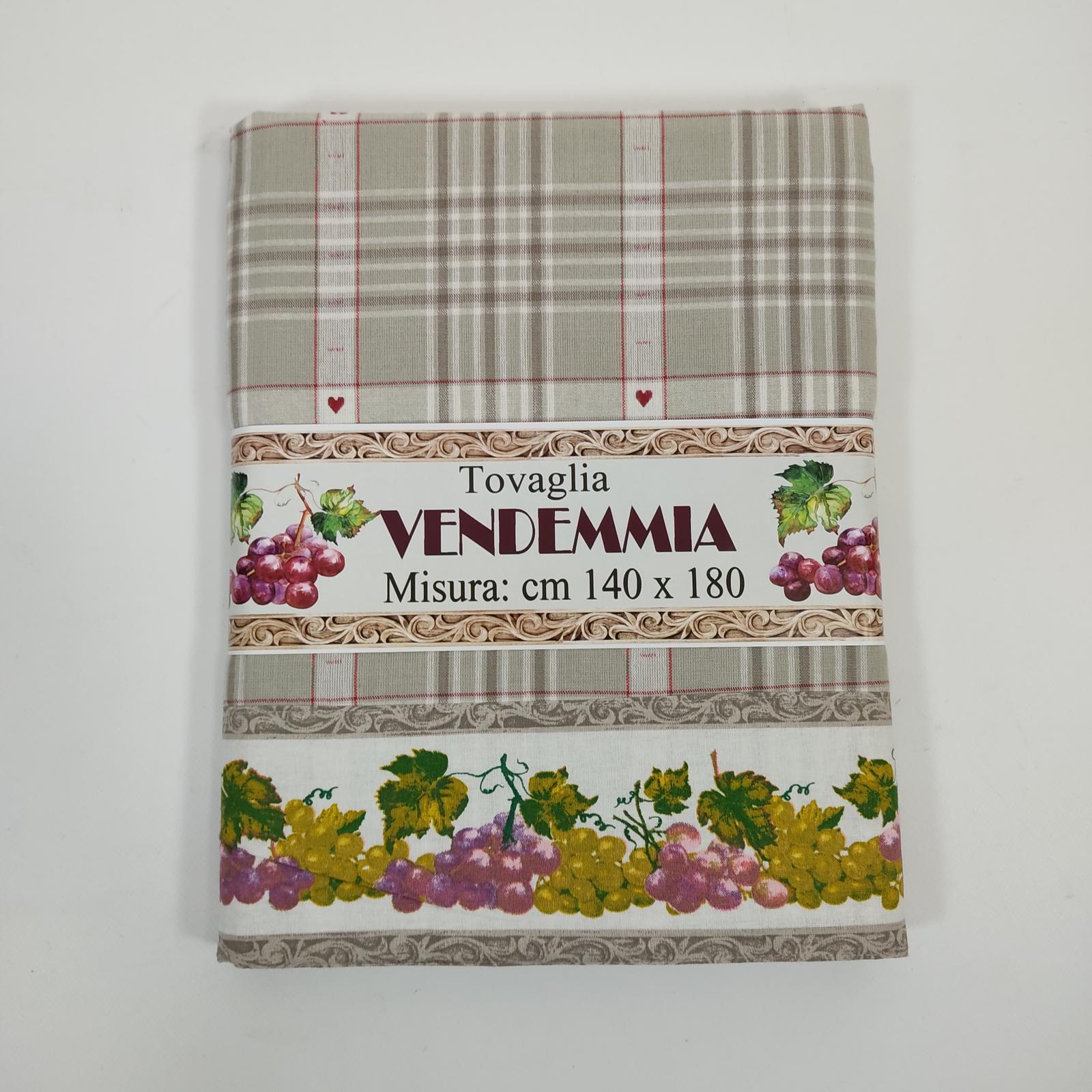 TOVAGLIA 6P VENDEMMIA 140X180 Tellini S.r.l. Ingrosso Abbigliamento