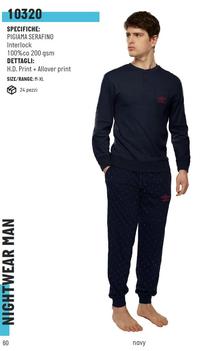 MEN'S PAJAMAS M/L 10320 Tellini S.r.l. Wholesale Clothing