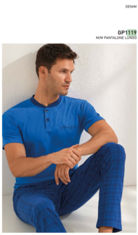 MEN'S PAJAMAS M/S GP1119 Tellini S.r.l. Wholesale Clothing