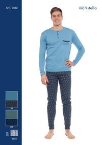 MEN'S PAJAMAS M/L 3652 Tellini S.r.l. Wholesale Clothing