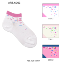 GIRL'S SHORT SOCKS 4/363 Tellini S.r.l. Wholesale Clothing