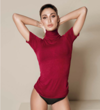 WOMEN'S S/L SWEATER 4066C COLORED TURTLENECK Tellini S.r.l. Wholesale Clothing