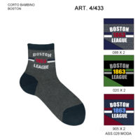 BOY'S SHORT SOCKS 4/433 Tellini S.r.l. Wholesale Clothing