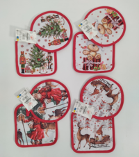 SET PRESINA 2PZ CHRISTMAS 17X17 Tellini S.r.l. Ingrosso Abbigliamento