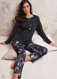 WOMEN'S SERAFINO PAJAMAS S/L 651537 Tellini S.r.l. Wholesale Clothing