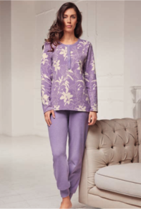 WOMEN'S SERAFINO PAJAMAS S/L 651561 Tellini S.r.l. Wholesale Clothing