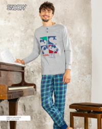 MEN'S PAJAMAS L/S PNG7100 Tellini S.r.l. Wholesale Clothing