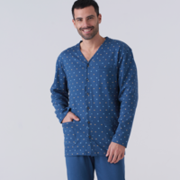 PIGIAMA APERTO UOMO M/L KY7106 Tellini S.r.l. Ingrosso Abbigliamento