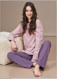 WOMEN'S SERAPH PAJAMAS M/L LO977743 Tellini S.r.l. Wholesale Clothing