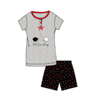 WOMEN'S PAJAMAS M/M 80265 Tellini S.r.l. Wholesale Clothing