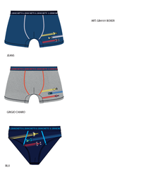 TRIO BOY'S BOXERS GB4101 Tellini S.r.l. Wholesale Clothing