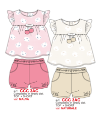 BABY GIRL SET CCC3AC Tellini S.r.l. Wholesale Clothing