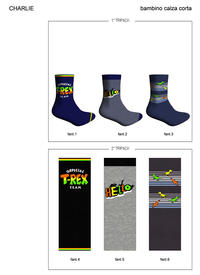 BOY'S SHORT SOCKS CHARLIE Tellini S.r.l. Wholesale Clothing