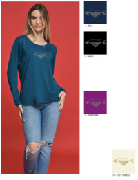 TSHIRT DONNA M/L DT3710 Tellini S.r.l. Ingrosso Abbigliamento