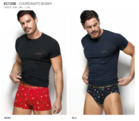 COMPLETE MEN'S UNDERWEAR EC1258 CHRISTMAS Tellini S.r.l. Wholesale Clothing