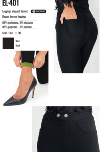 WOMEN'S LEGGINGS EL401 Tellini S.r.l. Wholesale Clothing