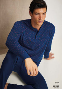 MEN'S PAJAMAS M/L EP1185 Tellini S.r.l. Wholesale Clothing