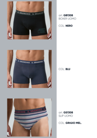 TRIS BOXER MEN GB1308 Tellini S.r.l. Wholesale Clothing