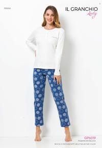 WOMEN'S PAJAMAS M/L GP6019C Tellini S.r.l. Wholesale Clothing