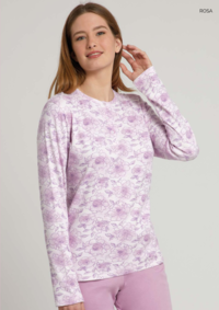 WOMEN'S FITTED PAJAMAS S/L GP6047C Tellini S.r.l. Wholesale Clothing