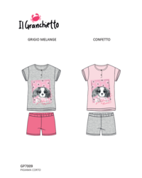 GIRL'S PAJAMA M/M GP7009 Tellini S.r.l. Wholesale Clothing