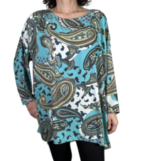 WOMEN'S PLUS-SIZE BLOUSE 3/4M LABUAN Tellini S.r.l. Wholesale Clothing